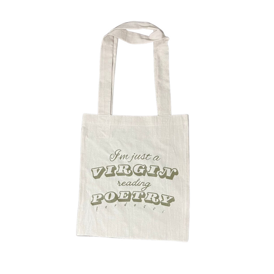 Virgin Reading Poetry - Tote Bag